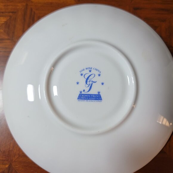 Crown Trent China Limited Fine Bone China Teacups and Saucers Set of 2 - Picture 7 of 7